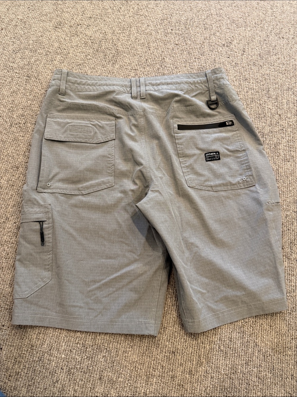 O'NEILL CROSSOVER HYBRID LIGHTWEIGHT MENS GRAY CARGO BOARD SHORTS SIZE 30 WAIST - Picture 4 of 14